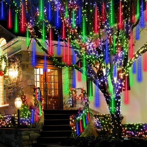 Aukora Christmas Lights Outdoor, Meteor Shower Lights UL Certified