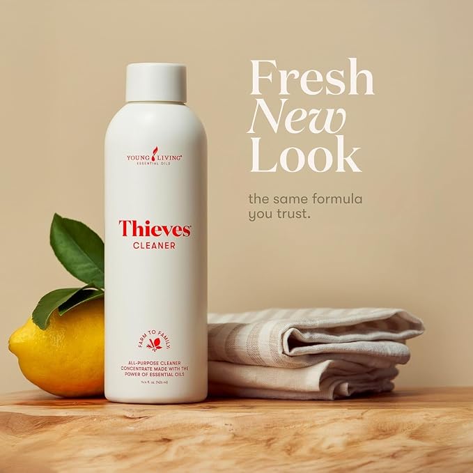 Young Living Thieves Household Cleaner Natural Cleaning Solution, Non-Toxic, A Safely Clean and Healthy Home, Effective for Household Surface - 14.4 fl.oz. - 2 bottles