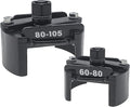 2Pcs Adjustable Oil Filter Wrench Removal Tool, Universal Oil Filter Cap socket Wrench, 60-80mm & 80-105mm Oil Filter Wrench