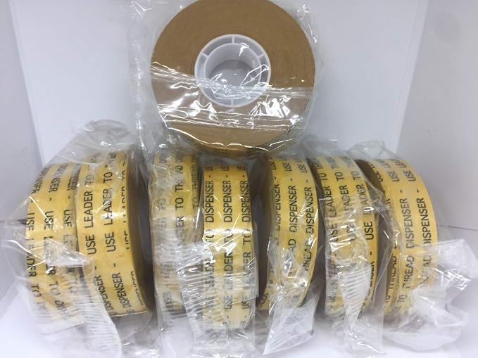 ATG Transfer Gun Double Side Refill Tapes, Reverse Wound Adhesive Transfer Tape Acid Free Gold Paper Liner ATG-7502, 3/4" X 36YD Pack of 48