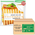 BEIDOU-PAC Slider Sandwich Food Storage Freezer Bags with Stand-Up Bottom, 600 Count | 2 Mil | 6.5 IN x 4.3 IN x 1.6 IN, Freshness Easy Open Reclosable Clear Plastic Bags (Slider-sandwich-600count)