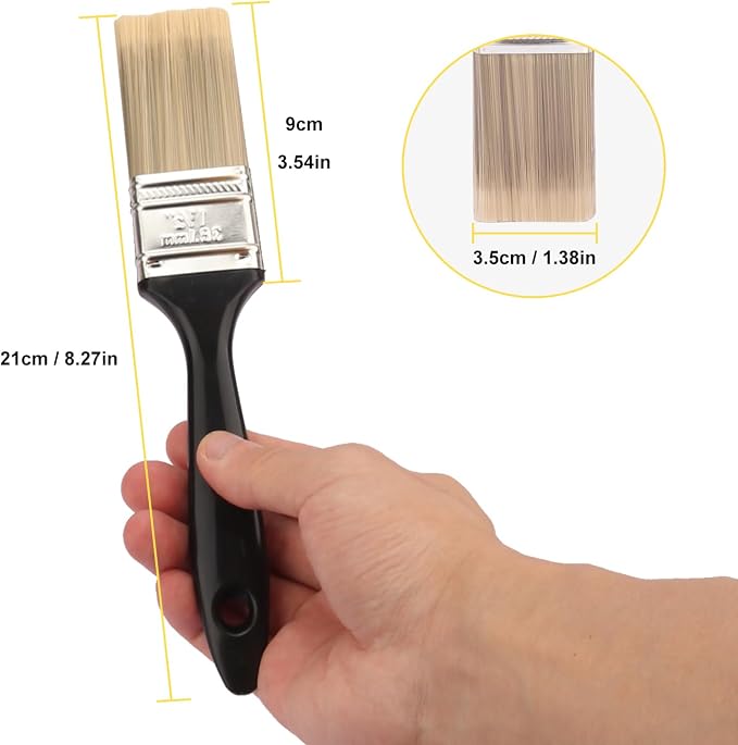30 Pack 1.5 Inch Paint Brushes - A Professional Range of Wall Paint Brushes, Deck Paint Brush, and Chip Brushes - Perfect DIY Painting Tools for Your Home or Business KUKLIPJIM