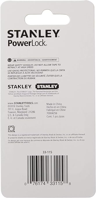 Stanley PowerLock Tape Measure, 10-Foot (33-115)- Pack of 2