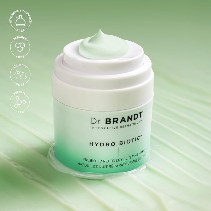 Dr. Brandt Hydro Biotic - Recovery Sleeping Mask - Deeply Hydrates + Reduces Redness & Signs of Irritation - 1.7 oz, Pack of 2
