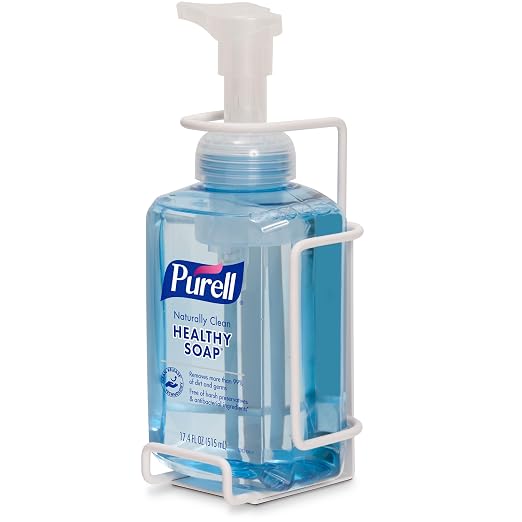 PURELL Brand HEALTHY SOAP Gentle & Free Foam, Fragrance-Free, 17.4 fl oz Hand Soap Table Top Pump Bottle (Pack of 4) - 5016-04