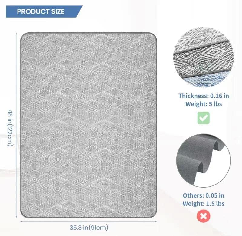 Chair Mat for Hardwood & Tile Floor, 36" x 48" Heavy Duty Office Chair Mat for Rolling Chairs Easy Glide, Anti Slip, Non-Curve, Floor Protector for Home Office