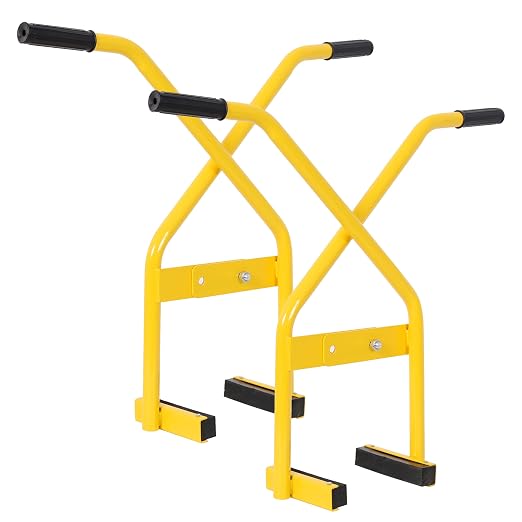 Steel Curb Stone Tongs, Offset Design Concrete Block Lifting Pliers, Adjustable Curb Lifter Tool for Paver Stone and Brick Installation, 220 lb Capacity, Yellow