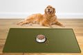48" x 32" Largest Pet Food Mat, XXXL Silicone Dog Mats for Food and Water, Nonslip Pet Feeding Mats for Floors,Dog Cat Bowl Mat with Raised Edges, Avocado Green