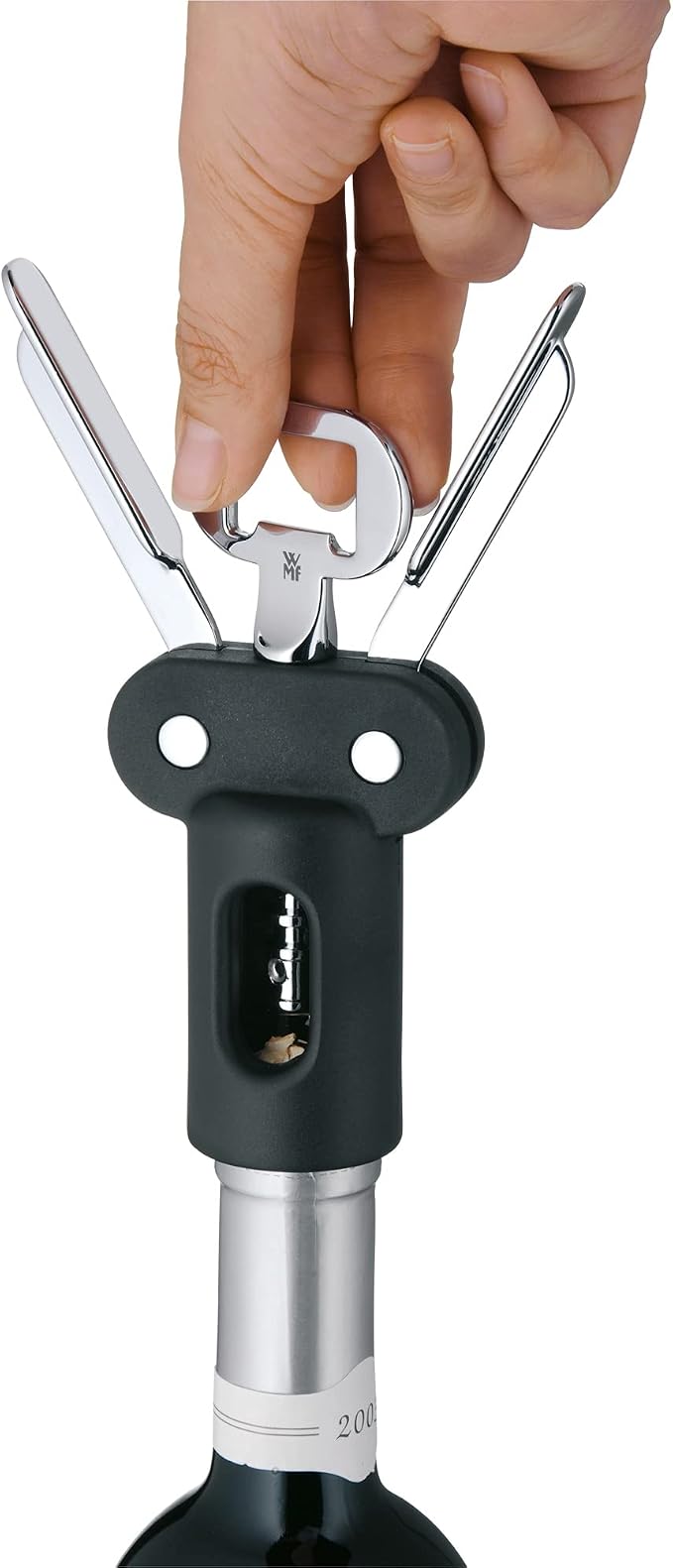 WMF Clever & More Corkscrew with arms, Black