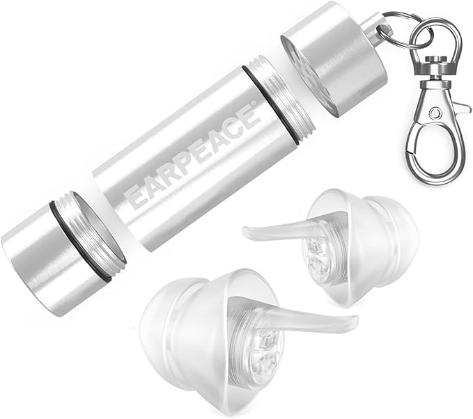 EARPEACE Music PRO - Concert Ear Plugs - Earplugs for Noise Reduction up to 20dB - High Fidelity Ear Plugs for Concerts, Musicians and Live Events - Reusable Earplugs - Includes Filter Set and Case