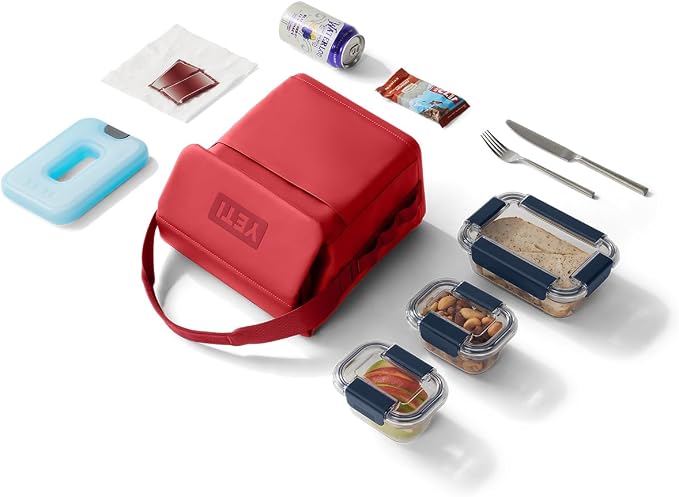 YETI Daytrip 6L Insulated Soft Cooler Lunch Bag, Rescue Red