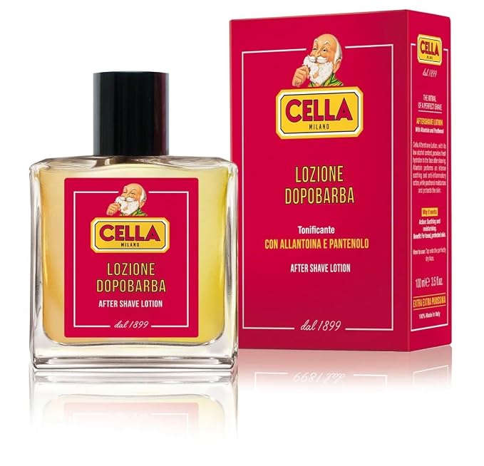 Cella Milano Luxury Italian Wet Shaving 4-Piece Grooming Bundle – Shave Cream, Pre-Shave Gel, Aftershave Balm & Aftershave Lotion | Traditional Barber Formula Since 1899