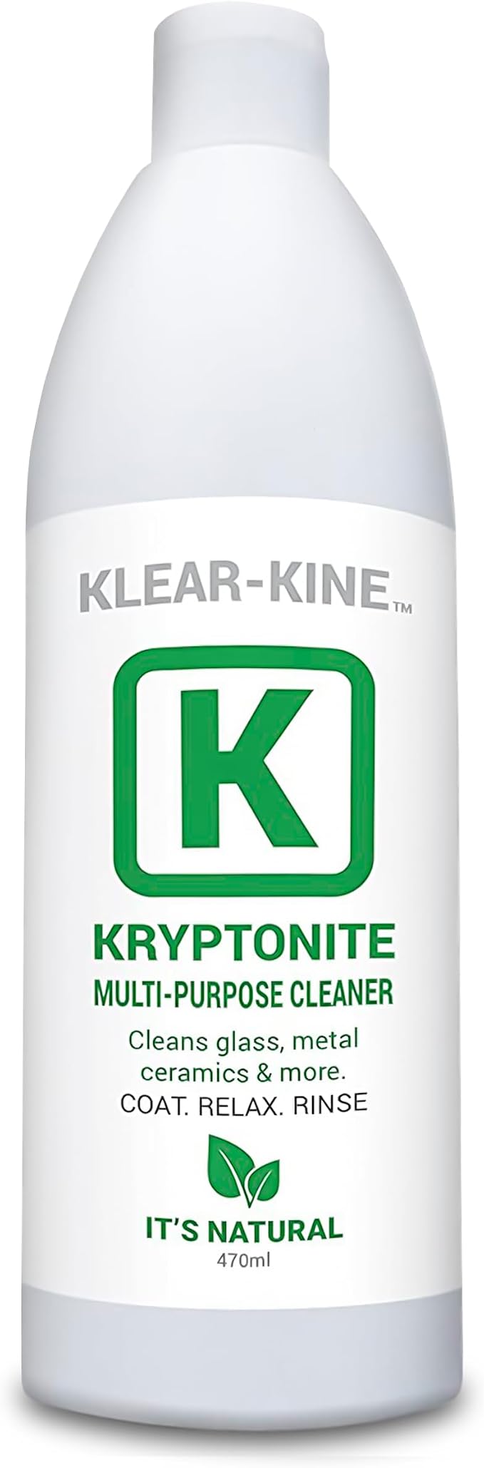 KLEAR Kryptonite Multipurpose Glass Cleaner | Powerful Cleaning Combo of 5 in 1 | Glass Friendly & Alcohol-Free Glass Cleaner| Coat, Relax, Rines| 16oz