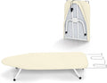 Mini Ironing Board with Iron Rest 32"x12" Ivory | BlissBoard Small Foldable Tabletop Compact Iron Table, Heat Resistant Cover for Dorms, Apartment and Travel