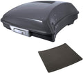 TCMT ABS Razor Gunship Gray Motorcycle Trunk Fit For Harley 2014-2025 Street Glide Special Road Glide Street Glide Road King Road Glide Special Pack