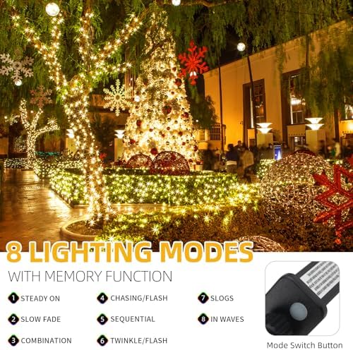 MZD8391 170FT 500 LED Christmas Lights Outdoor Indoor, Christmas Tree Light