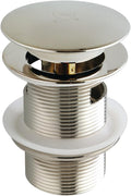 Kingston VTDESHOEPN Toe-Touch Tub Drain with Overflow,Polished Nickel