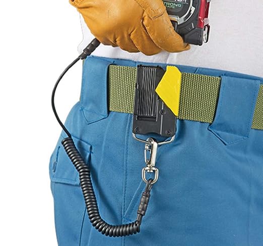 TAJIMA Tape Measure - SAE & Metric Scale 25ft/7.5m x 1.1 inch GS-Lock Measuring Tape with Acrylic Coated Blade & Safety Belt Holder - GSSF-25/7.5MBW