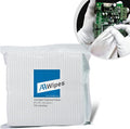 AAWipes ESD-Safe Wipes (9"x9", 100 pcs) - Lint-Free Cleanroom Cloth Wipers, Polyester-Carbon Blend (CE16009)