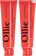 Ollie Fluoride Free 10% Nano Hydroxyapatite Toothpaste, Clean Cinnamon, 4oz | Rod-Shaped Nano HAP, Remineralizes Enamel, Reduces Sensitivity, Reverses Small Cavities, Naturally Whitens Teeth, (Pack of 2)