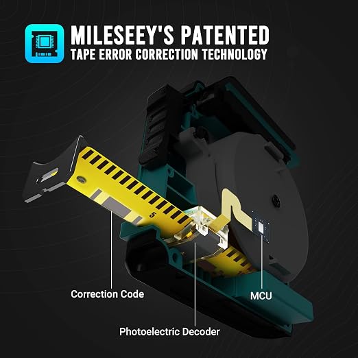 MiLESEEY DT20 Laser Tape Measure with APP, 3-in-1 Digital Measuring Tape Rechargeable, 130FT Laser Distance Meter, 16FT Digital Tape Measure Waterproof, Area/Volume/Measuring/Pythagorean Mode