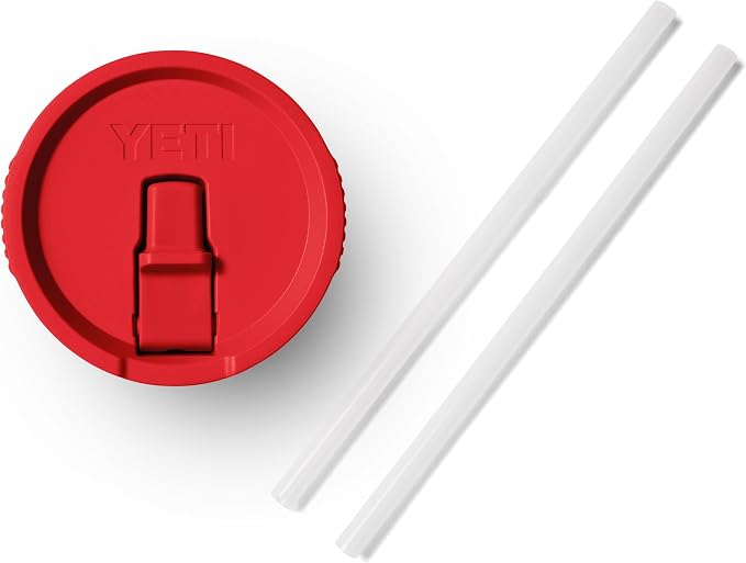 YETI Rambler 30 oz Travel Mug with Flip Straw Lid – Stainless Steel, Vacuum Insulated, Leakproof, Cup Holder Friendly, Rescue Red