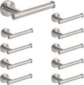 NearMoon Bathroom Toilet Paper Holder, Premium SUS304 Stainless Steel Rustproof Wall Mounted Toilet Roll Holder for Bathroom, Kitchen (10 Pack, Brushed Nickel)