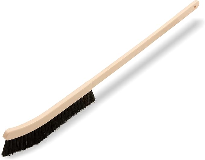 Carlisle FoodService Products 4541103 Plastic Block Narrow Radiator Brush, Horsehair/Polypropylene Bristles, 24" Length, 9" Brush Length, 2" Bristle Trim, Black (Case of 12)