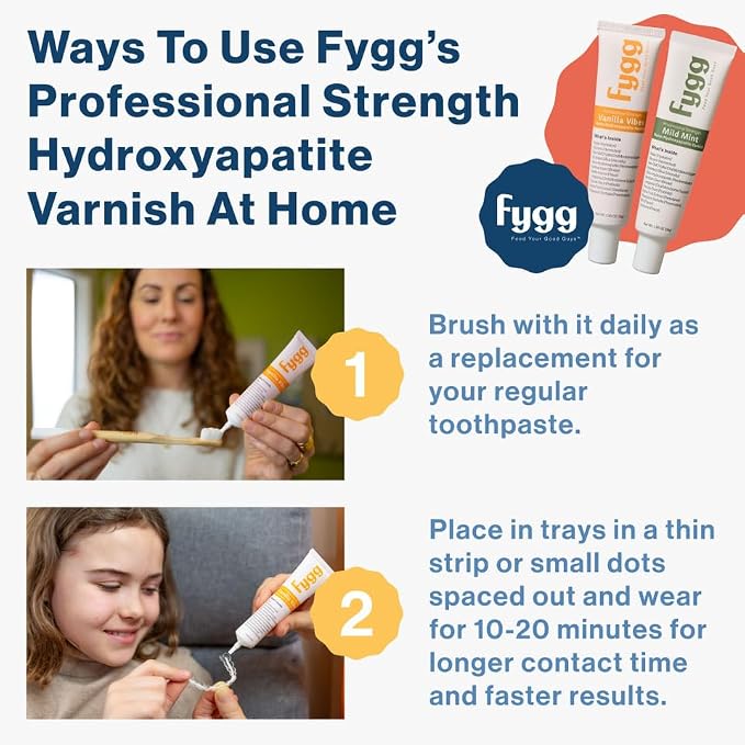 Fygg Nano-Hydroxyapatite Dental Varnish, Mild Mint Flavor