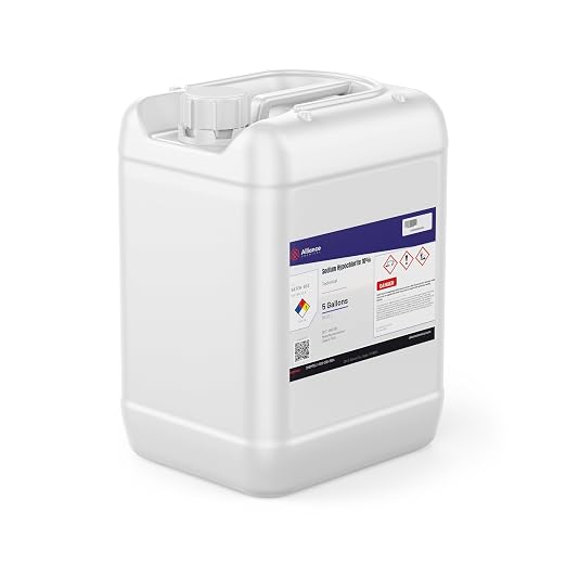 Alliance Chemical - Sodium Hypochlorite 10% - 15 Gallon Drum - Water Treatment, Pool Treatment, Bleaching (NaOCl) | CAS 7681-52-9