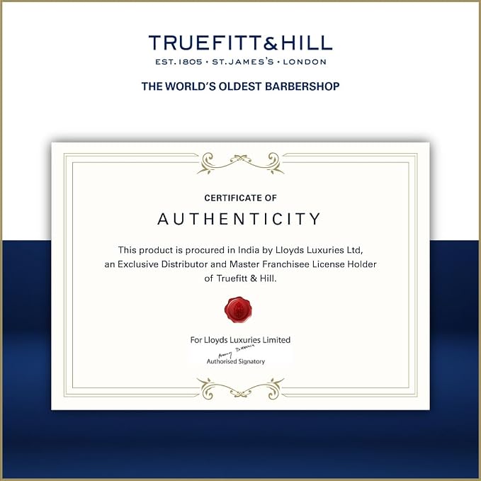 Truefitt & Hill 1805 Shaving Cream Tube for Men, Fresh Oceanic scent, 2.6 oz.