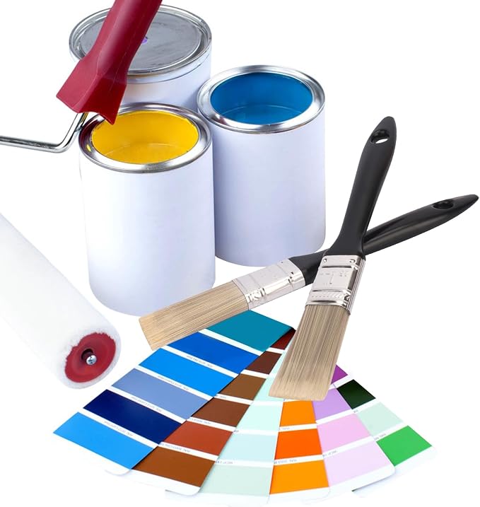 40 Pack 1 Inch Paint Brushes - A Professional Range of Wall Paint Brushes, Deck Paint Brush, and Chip Brushes - Perfect DIY Painting Tools for Your Home or Business KUKLIPJIM