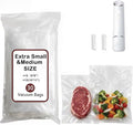 30-Pack Vacuum Sealer Bags Compatible with Chef Preserve – BPA-Free, 15 Medium (10×11 in) + 15 Extra Small (8×8 in), Reusable Leak-Proof Food Storage Bags for Freezer, Microwave & Sous Vide