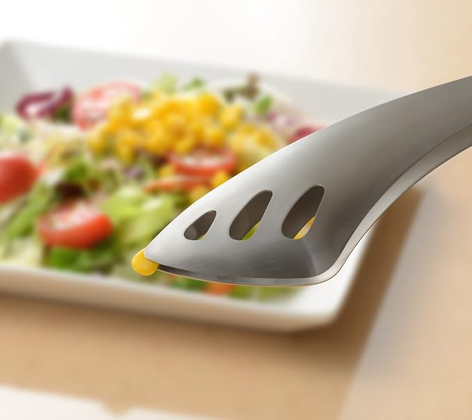 Oaks Leye LS1514 Yubisaki Server Tongs, Easy to Serve Even While Sitting, Stainless Steel, Made in Japan