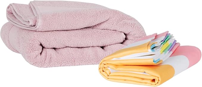 Dock & Bay Beach Towel - Quick Dry, Sand Free - Compact, Lightweight - 100% Recycled - Includes Bag - Summer - Unicorn Waves - Extra Large (200x90cm, 78x35)