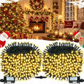 OZS Connectable 2-Pack 164Ft 400LED Christmas String Lights, Warm White