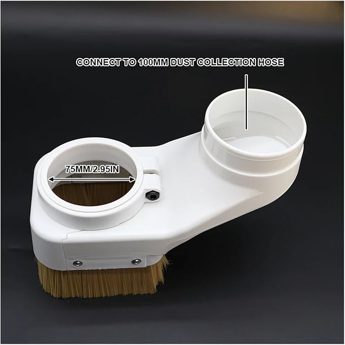 CNC-Spindle Dust Shoe Collector CNC Spindle Dust Cover Shoe Collector 70MM 75MM 80MM 85MM 90MM 100MM Dust Collector Dust Cover Brush for Spindle Motor(75MM)