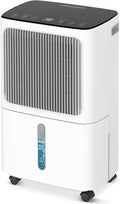 VEAGASO 2500 Sq.Ft Dehumidifier for Basement with Drain Hose, 34-Pint Dehumidifiers for Home, Large Room, Bathroom, Bedroom - 3 Modes, Intelligent Humidity Control, Dry Clothes, 24H Timer