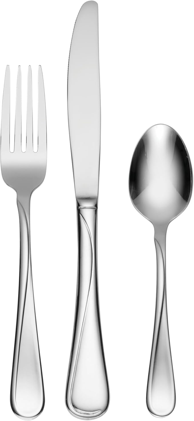 Oneida Flight 12-Piece Stainless Steel Flatware Set, Service for 4