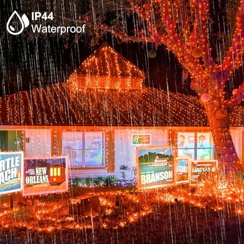 weillsnow 500 LED Halloween String Lights,164 FT Twinkle Lights Waterproof