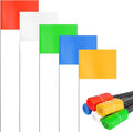 15x4x5 Inch Marking Flags – High-Visibility Yard & Lawn Flags for Boundary, Dog Training, Landscaping, Sprinklers, Surveying & Construction | Durable, UV & Weather Resistant (5 Color Set, 500 Pack)
