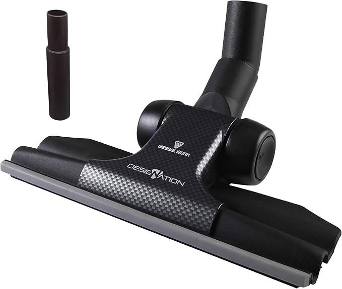 Wessel RD 285 Designation Dual-Surface Floor Brush, 1.25-1.5 in. Adapter | Flexible 360-degree carbon joint maneuvers around furniture; hard floor use; universal 1.25-1.5 in. adapter