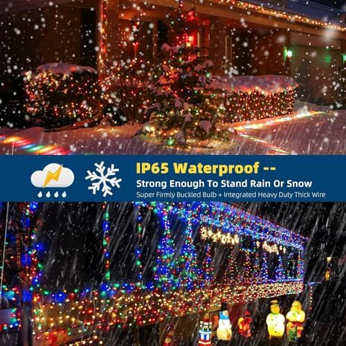 MZD8391 170FT 500 LED Christmas Lights Outdoor Indoor, Christmas Tree Light