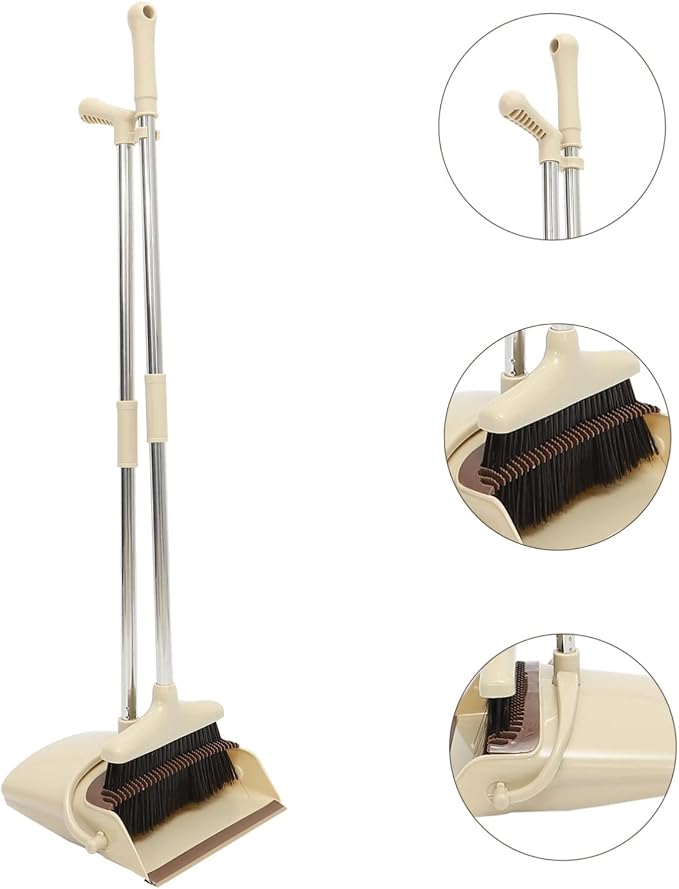 Didiseaon 1set Indoor Broom Dustpan Set Broom Sweeper Dust Pan and Cedar Dustpan Set Home Cleaning Tool