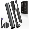 Electric Toothbrush, Portable Travel Sonic Toothbrush with Protective Case USB-C Rechargeable, Neutral Comfort Bristles, Waterproof, Smart Timer, Compact for Daily Use (Slate Gray)