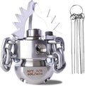 3/8 NPT Sewer Jetter Rotating Nozzle - Cutting Roots, for 2900 psi, 40L/Min (10.57GPM) Pressure Washers, Stainless Steel Drain Cleaning Tool, for Household sewers, Commercial Pipelines