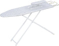 Folding Ironing Board, Extra-Wide Adjustable Height Iron Board with Folding Legs, Exquisite Pattern,Smooth Edge,Good Load-Bearing, Non-Slip Iron Board for Home Bathroom (42.13" Grey)