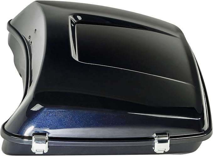 5.5" Razor Motorcycle Trunk W/Latch Key Fit For Harley 2014-2025 Touring CVO Road King Street Glide Electra Glide Ultra Limited Pack Midnight Blue