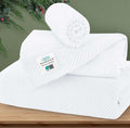 VOOVA & MOVAS White 3PC Towel Set, 100% Cotton | 1 Large Bath 30x56 In, 1 Hand 18x28 In, 1 Wash Cloth 13x13 In, Quick Dry, Soft, Thick, Bathroom Essentials
