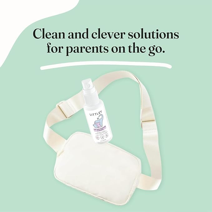 Littley Toy & Surface Cleaner | 3 Pack | Alcohol-Free HOCl Spray for Baby Toys & High-Touch Surfaces | Fragrance-Free Formula | Gentle Cleaning for Everyday Messes | 2 oz